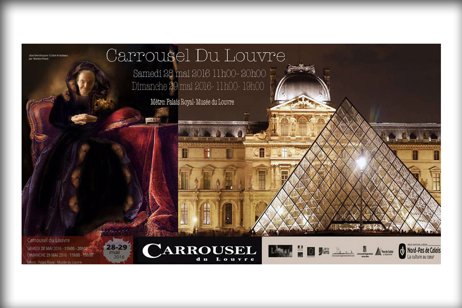 1-Exhibition Carrousel du Louvre, Alice Herz Sommer in Dolce Gabbana cape
