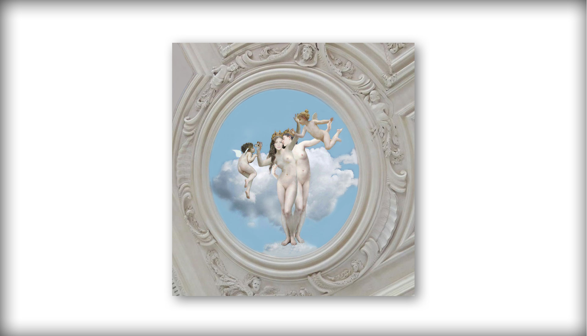 Ceiling painting in Landhouse