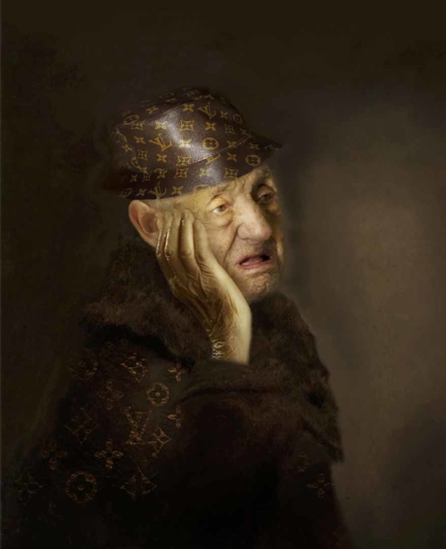 Old man in Louis Vuitton
