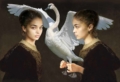 realistic painting The Twin by Martine Brand